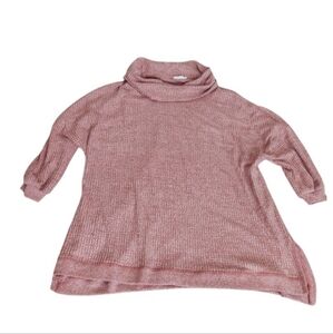 Westbound Women's Cowl Neck Sweater  Sz 2X Fall Winter Brown / White